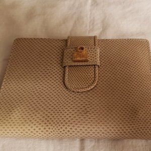 Judith Leiber Snakeskin Wallet Address Phone Book